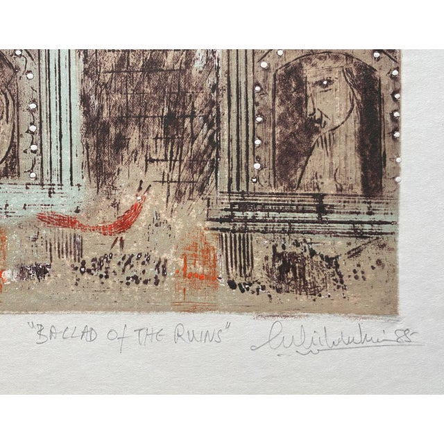 Figurative 1985 Ballad of the Ruins Intaglio For Sale - Image 3 of 4