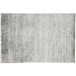 Transitional Gray Area Rug- 6′1″ × 9′2″ For Sale