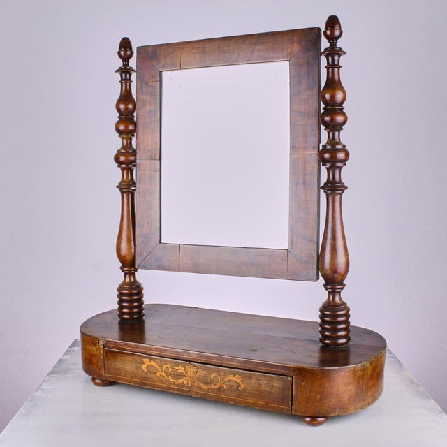 Glass Carlo X Threaded Table Mirror For Sale - Image 7 of 7
