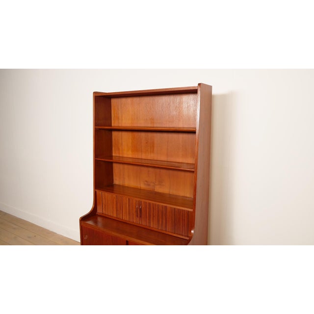 1960s Vintage Highboard Shelf in Teak attributed to Johannes Sorth, 1965 For Sale - Image 5 of 17