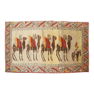Camel Donkey Anatolian Pictorial Rug