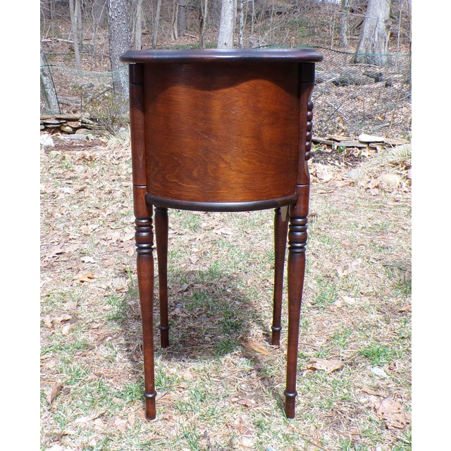 Vintage Mahogany French Style Tobacco Humidor Cabinet Smoke Stand Bedside Table For Sale In Boston - Image 6 of 12
