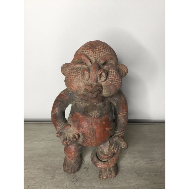 A rare large terracotta figure from the grasslands of Cameroon. Created to pay homage to the Pygmy people who once...
