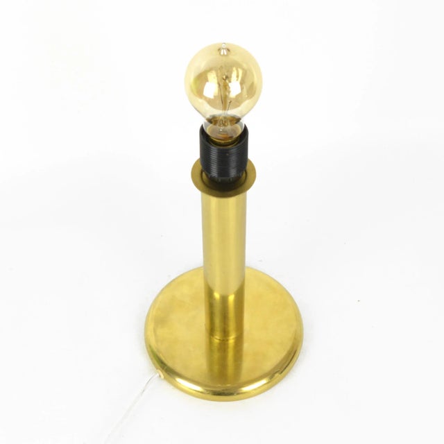 1980s 1980s Brass Table Lamp, Rogo Leuchten, Germany EU Plug For Sale - Image 5 of 9