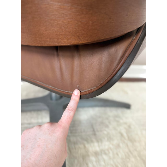 Vintage Charlton Lounge Chair and Ottoman Set in the Style of Eames For Sale - Image 11 of 12