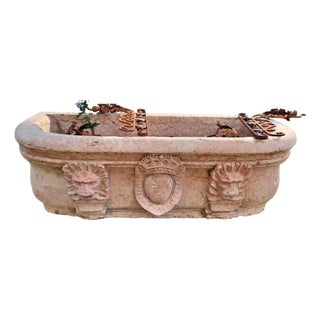 Red Verona Marble Bathtub, 19th Century For Sale