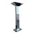 1980s Postmodern Chrome Skyscraper Torchiere Floor Lamp For Sale