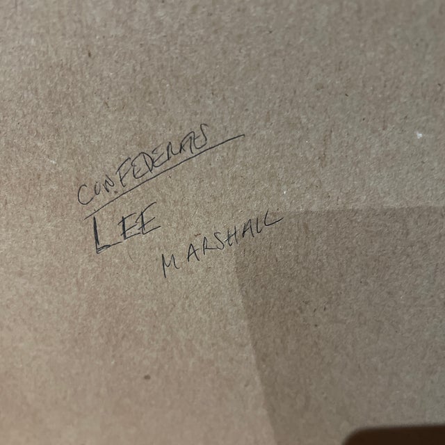 1986 Offset Print of Tom Lovell Titled Surrender at Appomattox Framed For Sale - Image 11 of 11