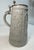 Gray Large Antique 1800's German Pottery Porcelain Pewter Lidded Beer Stein Mug For Sale - Image 8 of 13