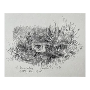 1954 Roy Fox Landscape Drawing