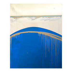 Barbara Beck 1960s Abstract Oil Painting on Canvas - Unframed