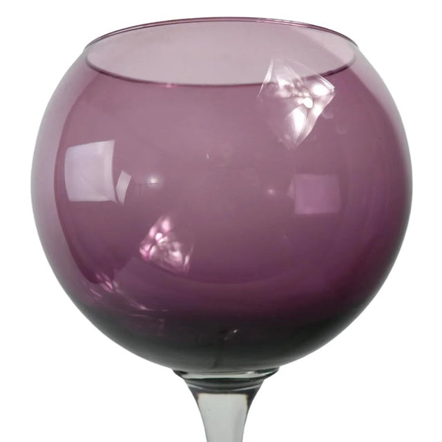 Mid 20th Century Over Scale Wine Goblet Vase Made in Italy by Colony Glass For Sale - Image 5 of 10