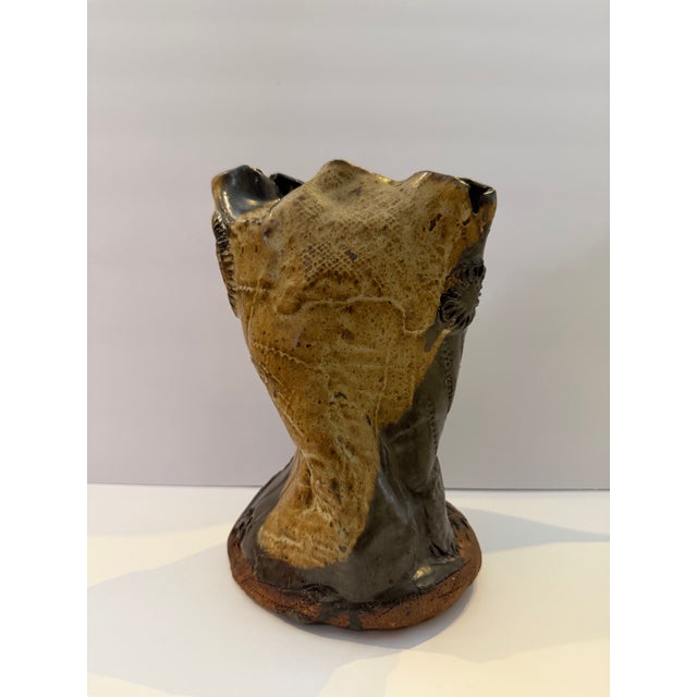 1970 Signed “Dove” Sculptural Studio Pottery Ceramic Vessel For Sale - Image 4 of 9