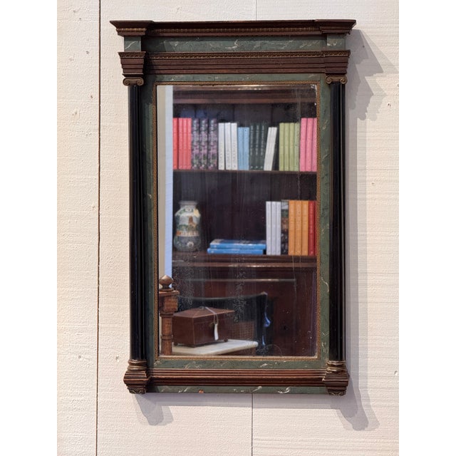 19th Century Neoclassical Mirror With Columns and Molded Cornice For Sale - Image 6 of 6