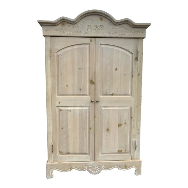 Natural Wood Armoire Chairish