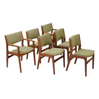 Set of Six Danish Modern Dining Chairs by Dyrlund Furniture For Sale