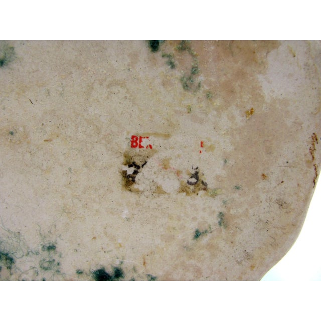 Vintage Ceramic Bok Choy Cabbage Figural Majolica Planter Vase For Sale - Image 10 of 11