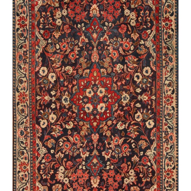 Genuine hand-knotted Middle Eastern rug | Size: 213 cm x 123 cm | Knot density: approx. 160.000 knots/m² | Material: 100%...