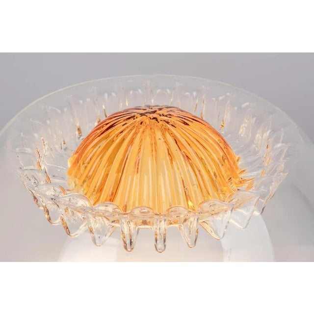 Gold Large Glass Table Lamp, Italy, 1970s For Sale - Image 8 of 10