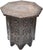 English Early 20th Century Handmade Elephant-Patterned Anglo-Indian Side Table For Sale - Image 3 of 7