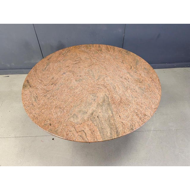 Vintage Round Granite Dining Table, 1970s For Sale - Image 6 of 17
