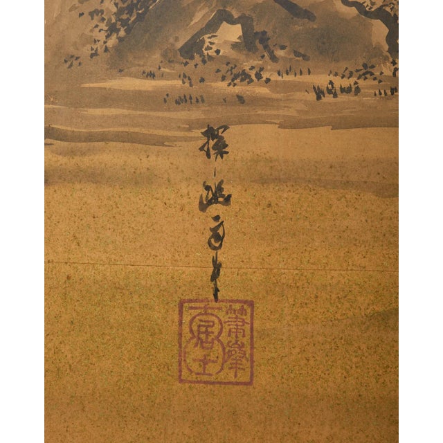 Japanese Edo Six Panel Screen Merrymaking in the Chinese Countryside For Sale - Image 9 of 13