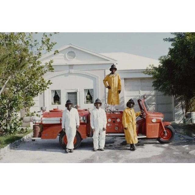 Lyford Cay Fire Service 1966 by Slim Aarons Slim Aarons Limited Estate Edition The fire service in Lyford Cay, on New...