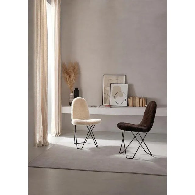 Gold Cactus Sheepskin Dining Chair by Cuero Design For Sale - Image 8 of 9