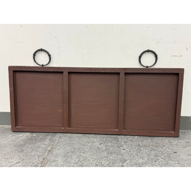 Peninsula Home Collection for Horchow Hand-Painted Horizontal Medallion Wall Panel For Sale - Image 12 of 12