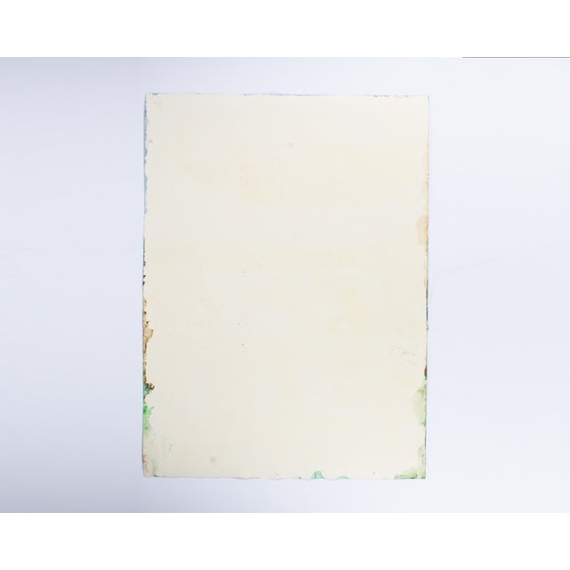 Blue 1980s Abstract Acrylic Landscape by Harry Hilson For Sale - Image 8 of 8