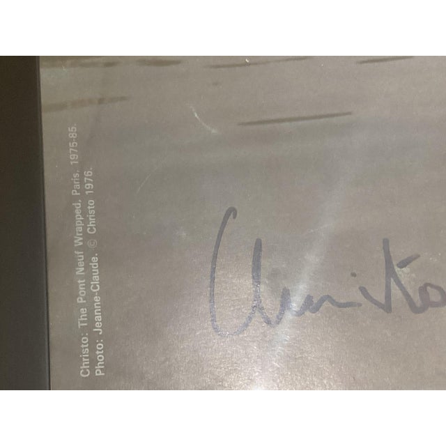 Christo, Offset the Pont Neuf Wrapped, 1970s, Paper, Framed For Sale - Image 3 of 12