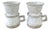Coastal Cape Cod Pottery Coffee Cups with Drip Cups - Pair For Sale