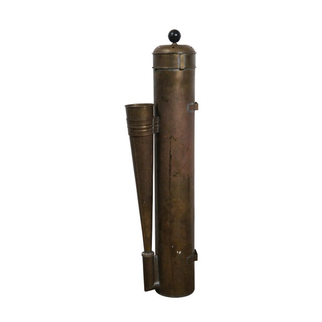 Nautical Late 19th Century Antique Brass Nautical Maritime Plunger Operated Yacht Boat Fog Horn For Sale - Image 3 of 12