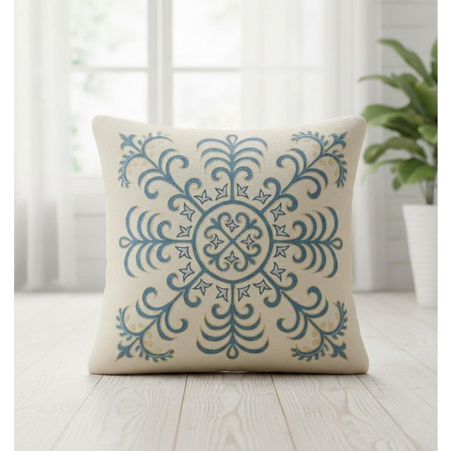 New Hand-Embroidered 100% Silk Cushion Cover – Authentic Uzbek Textile Art Elevate your home décor with this exquisite...