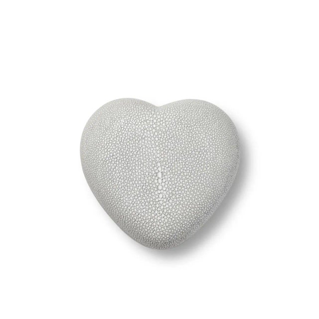 This pretty heart-shaped box is made of delicately embossed Faux Shagreen and is just the right size for essentials, from...