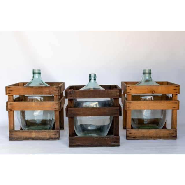 Glass Bottle Demi Jon Transparent 1950s For Sale - Image 4 of 4