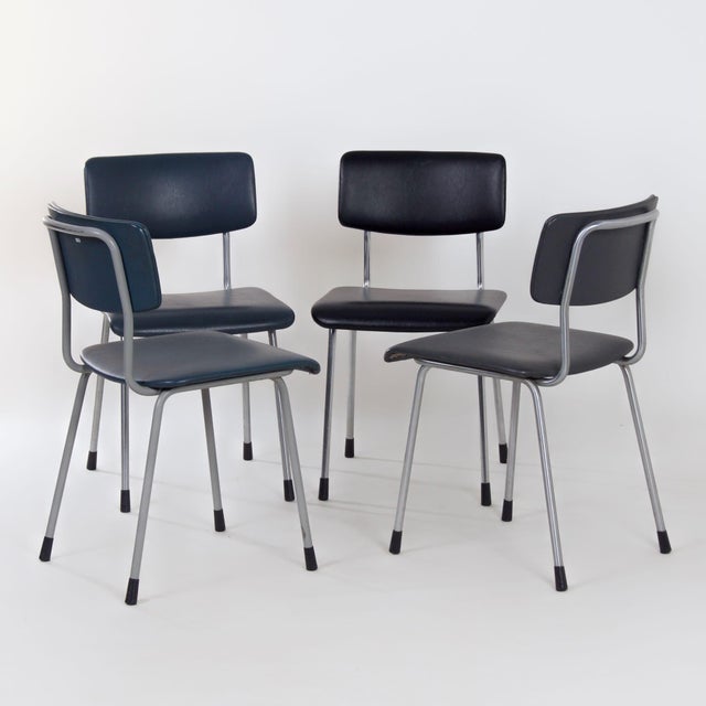 1231 Tubular Chairs by Ontwerpbureau Gispen for Gispen, 1960s, Set of 4 For Sale - Image 6 of 11