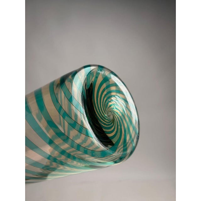 Murano Glass Vase by VeArt for Venini, Italy, 1982 For Sale - Image 9 of 10