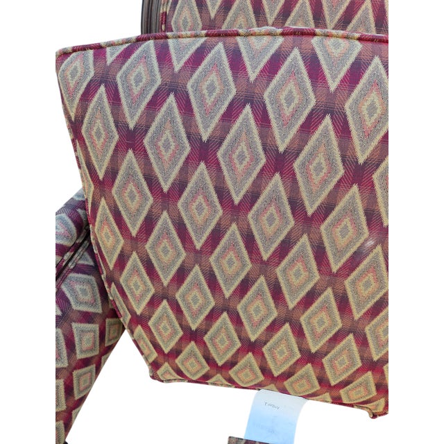 1990s Ethan Allen Custom Suzette Bergere Lounge Chair French Living Room Armchair For Sale - Image 14 of 14