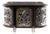 Rosewood Jewelry Box with Silver Structure and Lined Interior For Sale