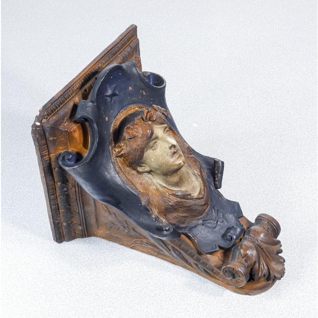 Sculpted Terracotta Shelf, 1800s For Sale - Image 5 of 18