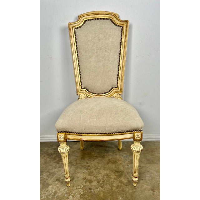 Wood Set of Eight Neoclassical Style Dining Chairs For Sale - Image 7 of 16