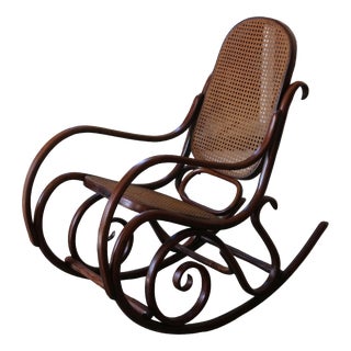 Vintage Rocking Chair by Michael Thonet, 1970s For Sale