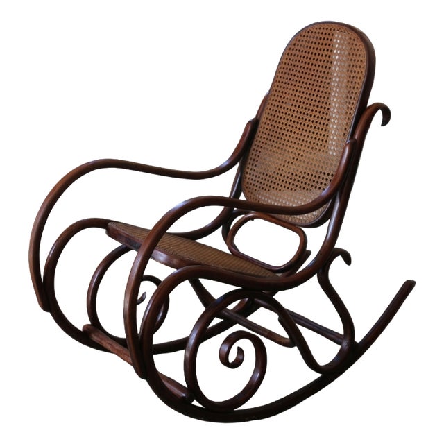 Vintage Rocking Chair by Michael Thonet, 1970s For Sale