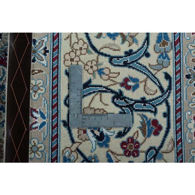 Hand-Knotted Oriental Rug in Blue For Sale - Image 12 of 13