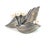 1990s 1990s Mikimoto Estate Akoya Pearl Floral Brooch Sterling Silver 5 mm For Sale - Image 5 of 6