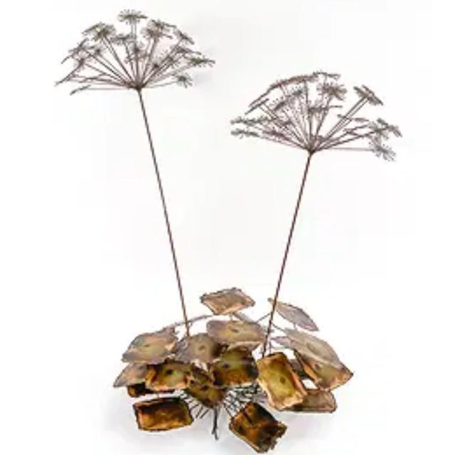 Signed William Friedle Brutalist Wildflower Sculpture. Eye catching. Looks wonderful on a table floating in a room or...