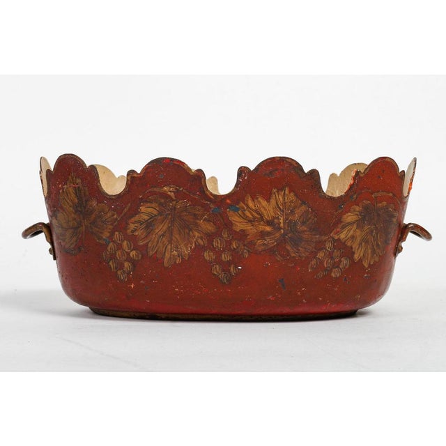 Painted Tin Planter, 1800s For Sale - Image 4 of 6