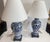 Just in this beautiful Pair of Antique Blue & White Chinese porcelain Ginger Jars. These are Chinese porcelain lidded...