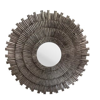 Vintage Silvered Sunburst Mirror For Sale